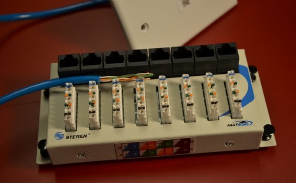 Wiring a patch panel is very