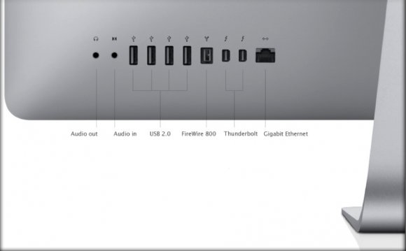 Back of iMac (Mid 2011)