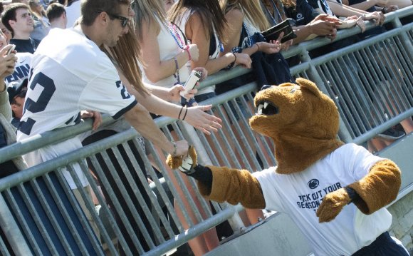 Nittany Lion at Blue-White