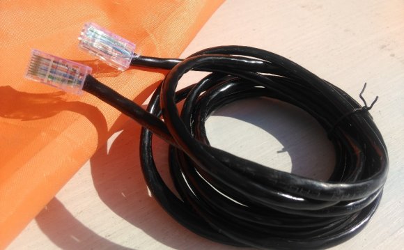 2M Ethernet Cable Black CAT5E