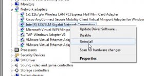 1110 uninstall ethernet driver