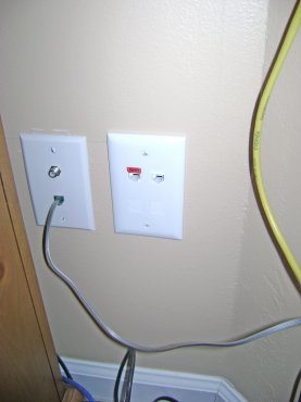 Ethernet Wall Plate with New RJ-45 Jack