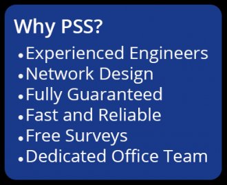 Experienced engineers, network design, fully guaranteed, fast and reliable, free surveys, dedicated office team
