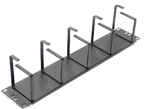 horizontal cable management for rackmount server cabinets, relay racks, wall mount, etc.