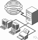 LAN - a local computer network for communication between computers