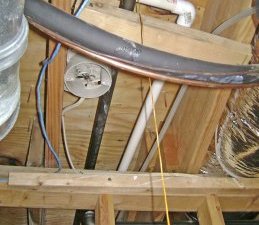 String Exiting the 1st Floor to the Basement String Exiting the 1st Floor