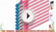 15m - magenta - 10 piezas - CAT6 Ethernet LAN cable de red