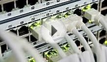 Cables And Connections On Network Server Stock Footage