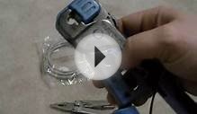 Cat5 Cat6 ethernet end crimp tutorial for shortening cable