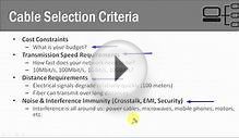 Computer Network Cable Selection Criteria