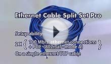 Ethernet Cable Splitter Explained (100 Mb/s + POE ability)