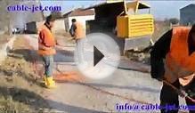 Fiber optic cable blowing machine
