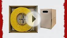 GadKo Bulk Cat5e Yellow Ethernet Cable Round Stranded UTP